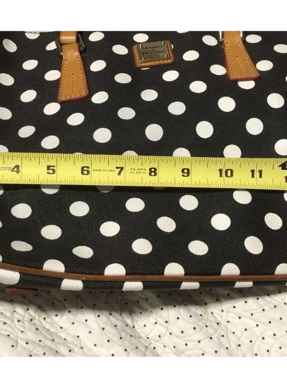 Dooney & Bourke Black & White Polka bag